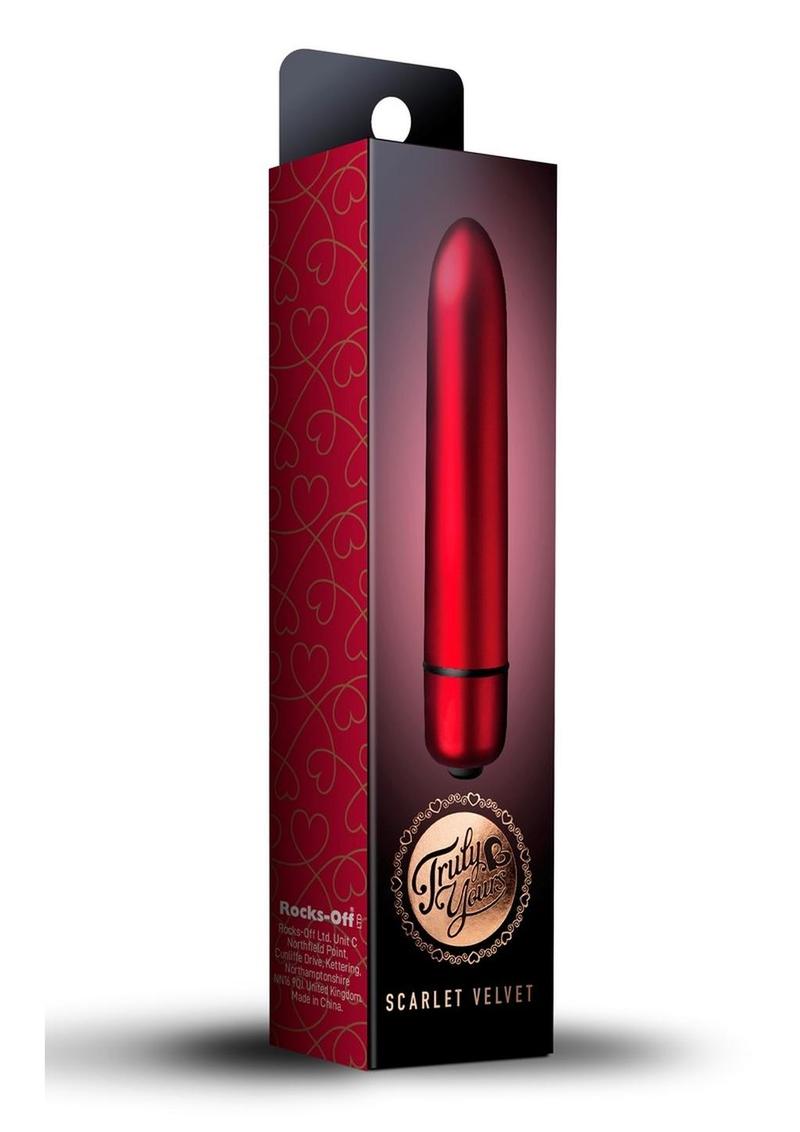 Truly Yours Scarlet Velvet Bullet Vibrator - Red