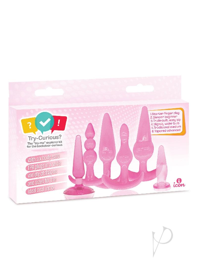 Try-Curious Anal Plug Kit - Pink