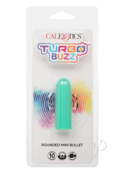 Turbo Buzz Rechargeable Rounded Mini Bullet - Green