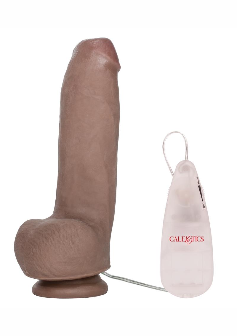 Tyler Knights Futurotic Cock Vibrating Dildo - Brown/Chocolate - 6in