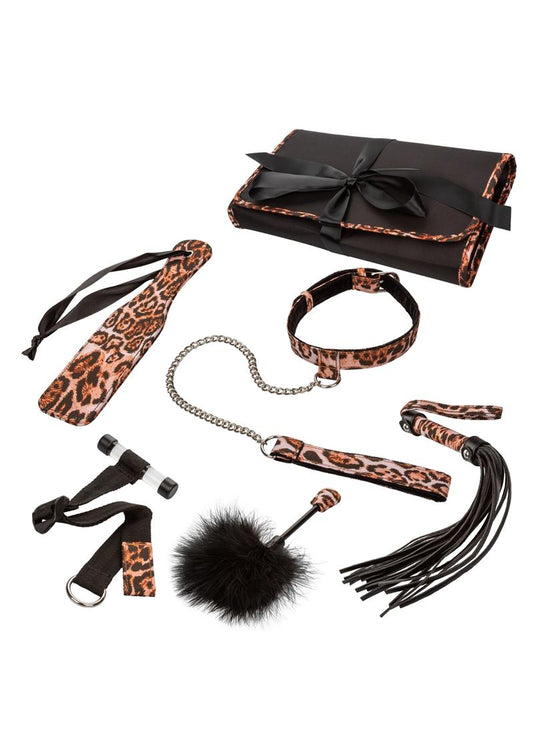 Unleashed Adventure Bondage - Animal Print - 7pc/Set