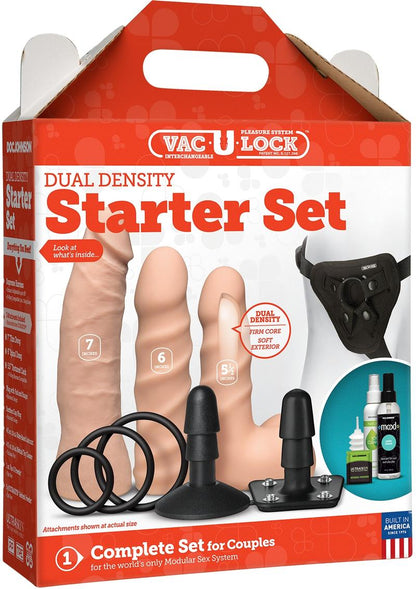 Vac-U-Lock Dual Density Starter - Flesh/Vanilla - Set