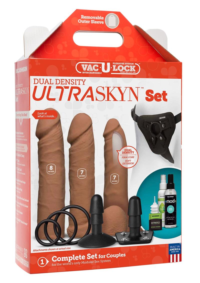 Vac-U-Lock Dual Density Ultraskyn - Brown/Caramel - Set