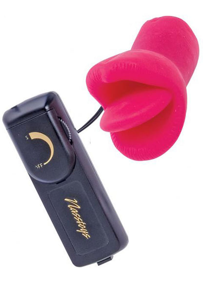 Velvet Touch Vibrating Clit Licker Vibrator - Hot Pink/Pink