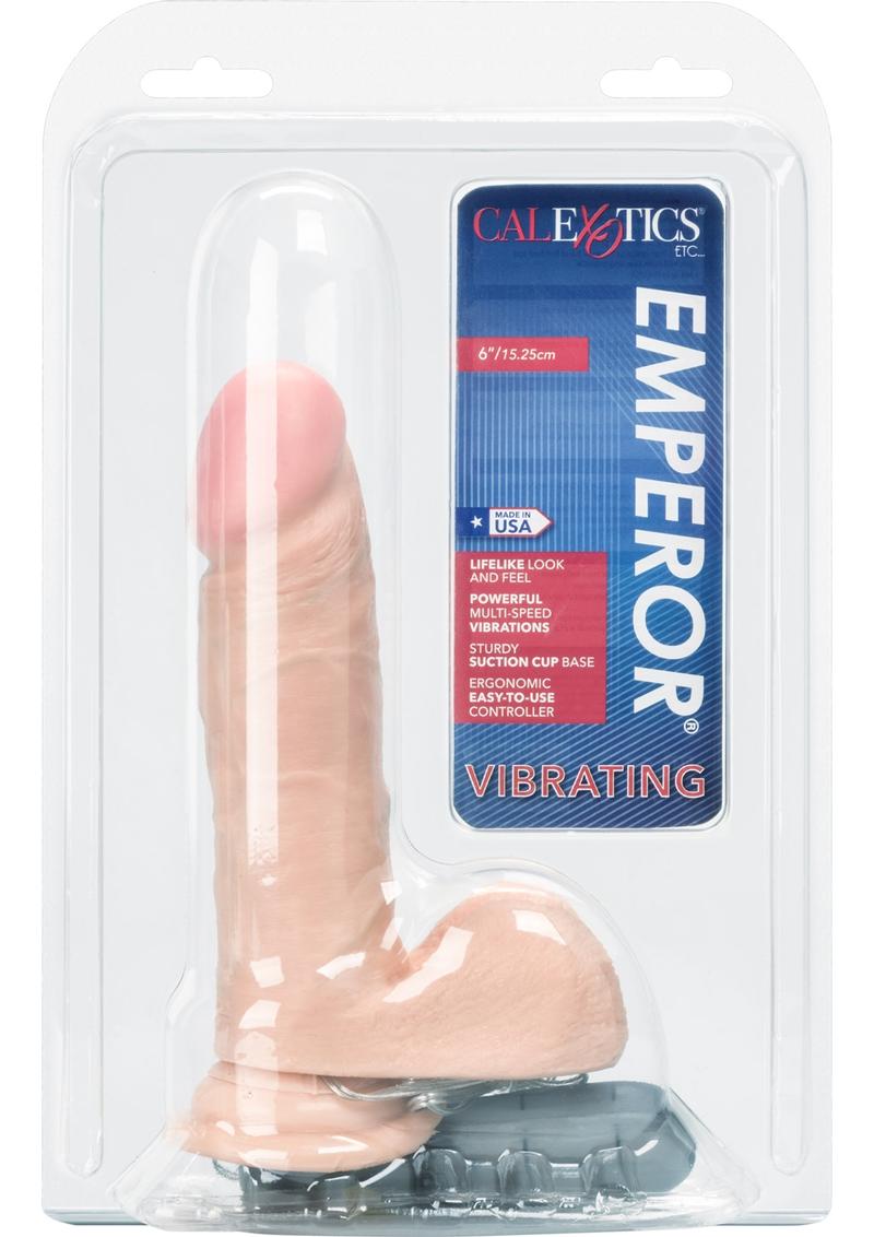 Vibrating Emperor Dildo - Vanilla - 6in