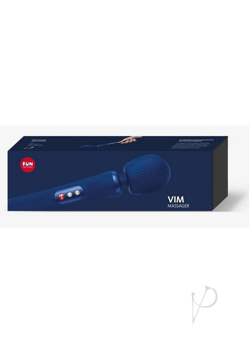 Vim Midnight Silicone Body Wand - Blue/Navy Blue