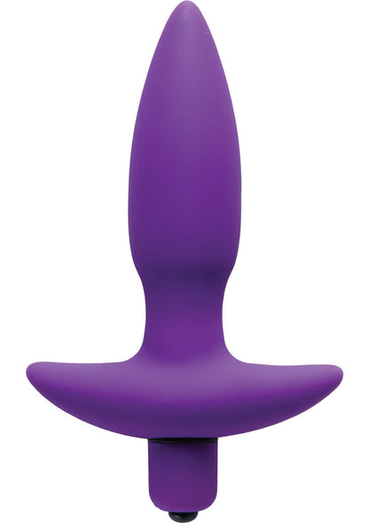 Vogue Aria Vibrating Silicone Anal Plug - Purple - Small