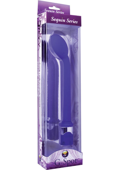 Vogue Sequin Series G-Spot Vibration Jewel Wand - Purple