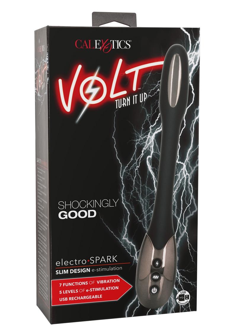 Volt Electro-Spark Rechargeable Electro-Stimulating Massager - Black