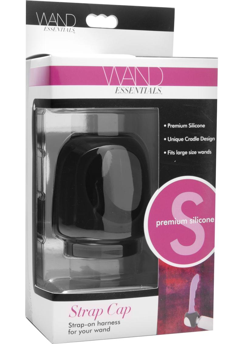 Wand Essentials Strap Cap Wand Attachment - Black