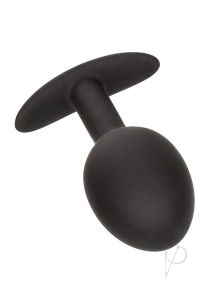 Weighted Silicone Anal Plug - Black