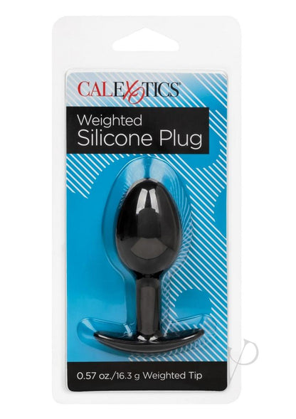 Weighted Silicone Anal Plug - Black