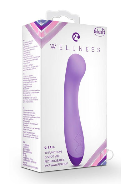 Wellness G Ball Silicone G-Spot Vibrator - Purple