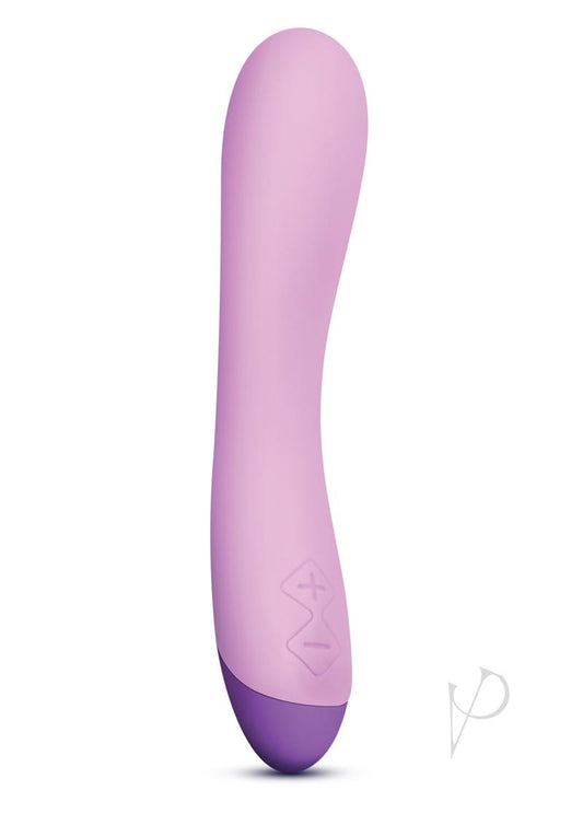 Wellness G Curve Rechargeable Silicone G-Spot Vibrator - Pink/Purple