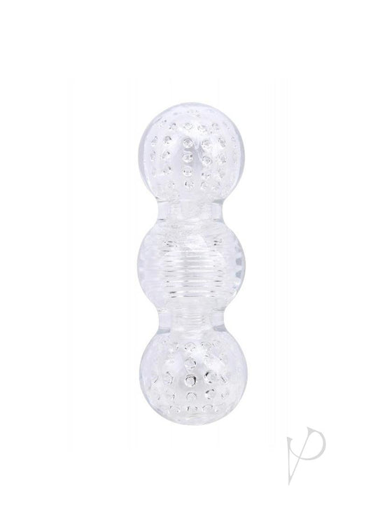 Wet Dreams Crystal Voyeur Series Big Balls Stroker Sleeve Masturbator - Clear