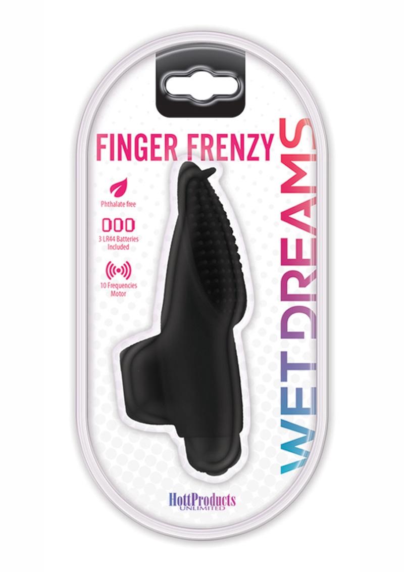 Wet Dreams Finger Frenzy Play Vibe Waterproof - Black