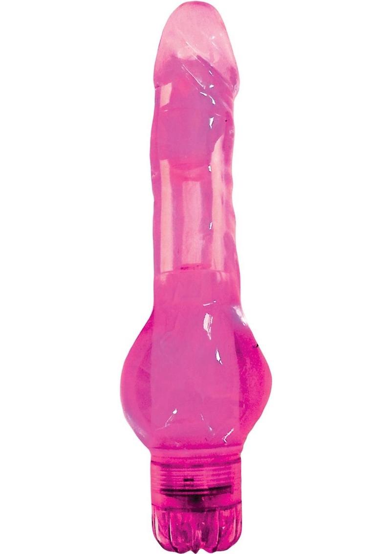 Wet Dreams Hot Mess Vibrating Dildo - Pink/Pink Passion - 5.5in