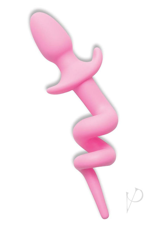 WhipSmart Play Tails Silicone Piggy Tail - Pink - 3in