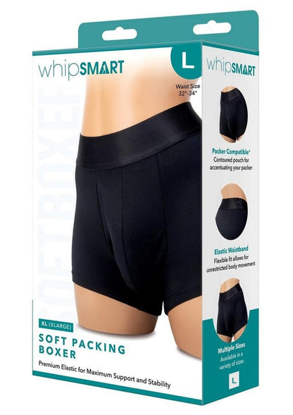 WhipSmart Soft Packing Boxer - Black - Large