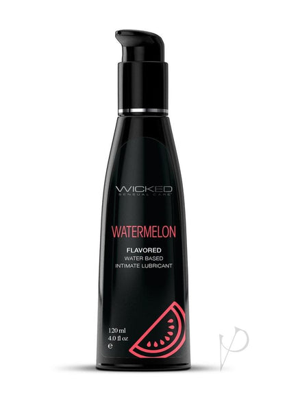 Wicked Aqua Water Based Flavored Lubricant Watermelon - 4oz