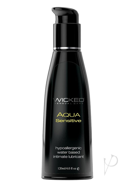 Wicked Aqua Water Based Sensitive Hypoallergenic Lubricant - 4oz