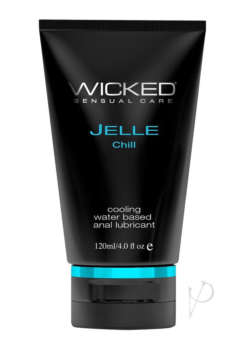 Wicked Jelle Chill Water Based Cooling Anal Gel - 4oz