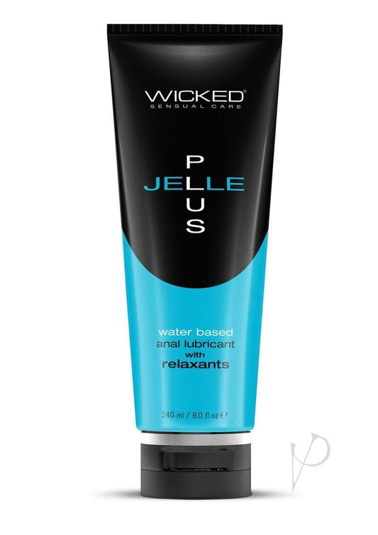 Wicked Jelle Plus Water Based Anal Lubricant with Relaxants - 8oz