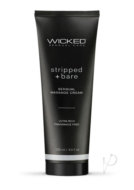 Wicked Sensual Massage Cream - Stripped and Bare