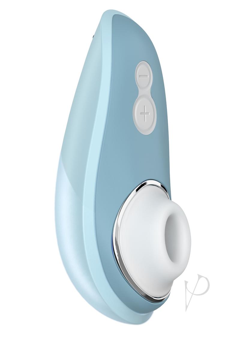 Womanizer Liberty Rechargeable Silicone Clitoral Stimulator - Blue/Powder Blue