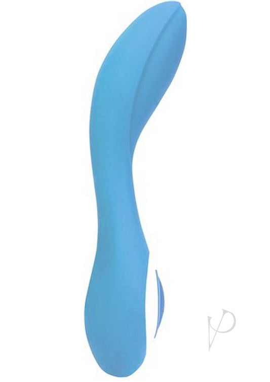 Wonderlust Serenity Rechargeable Silicone Vibrator - Blue