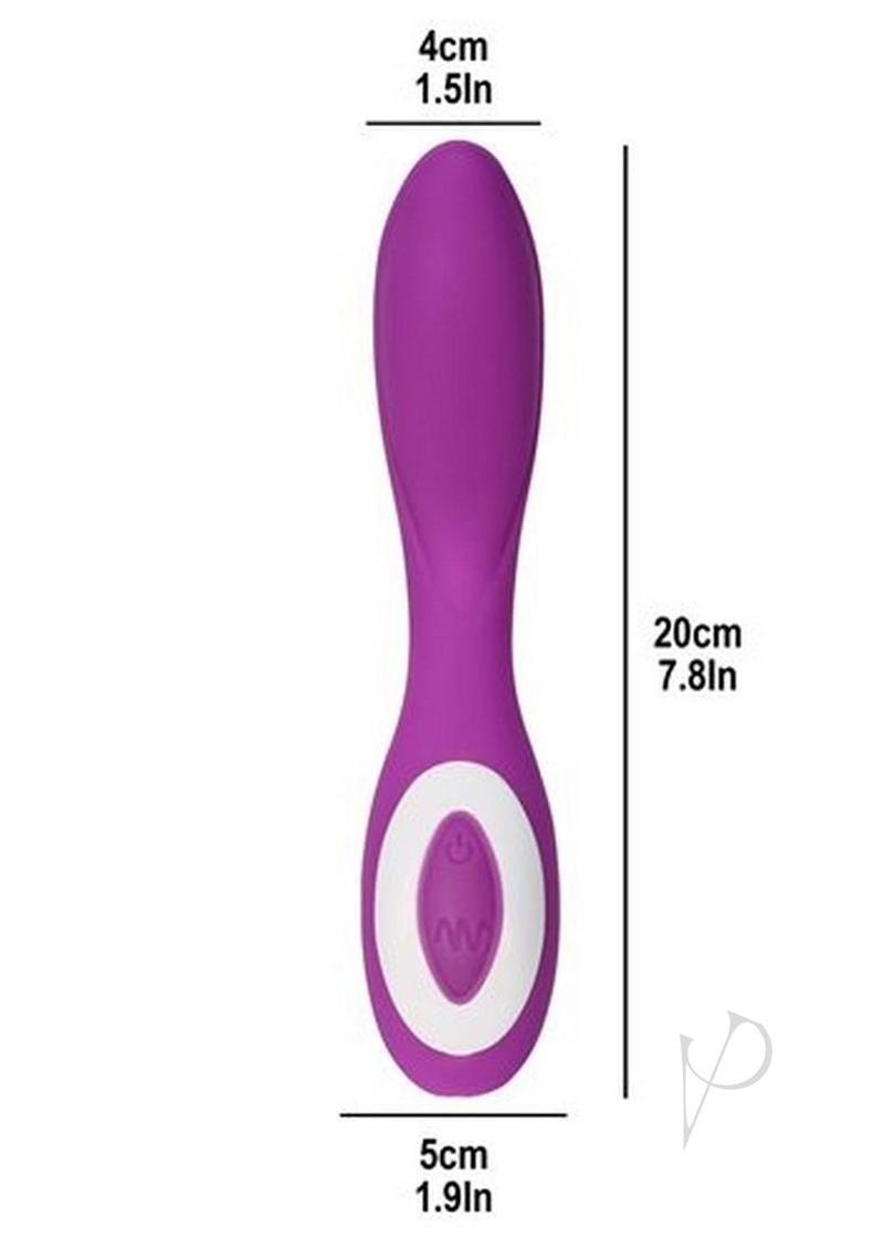 Wonderlust Serenity Rechargeable Silicone Vibrator - Purple