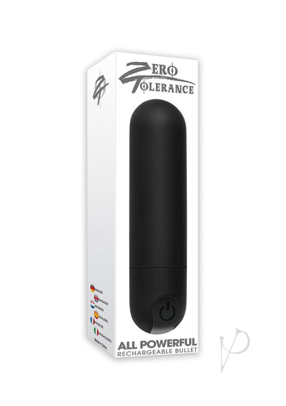 Zero Tolerance All Powerful Rechargeable Bullet - Black