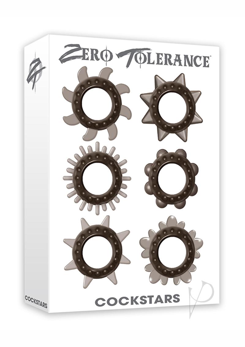 Zero Tolerance Cockstars Cock Ring Kit - Smoke - 6 Piece Kit