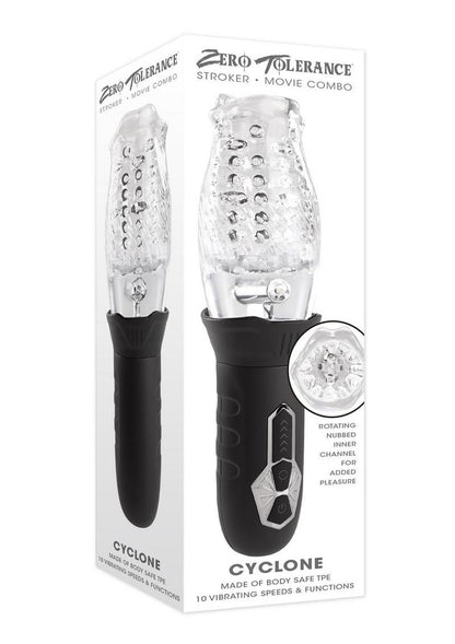 Zero Tolerance Cyclone Rechargeable Stroker - Black/Clear