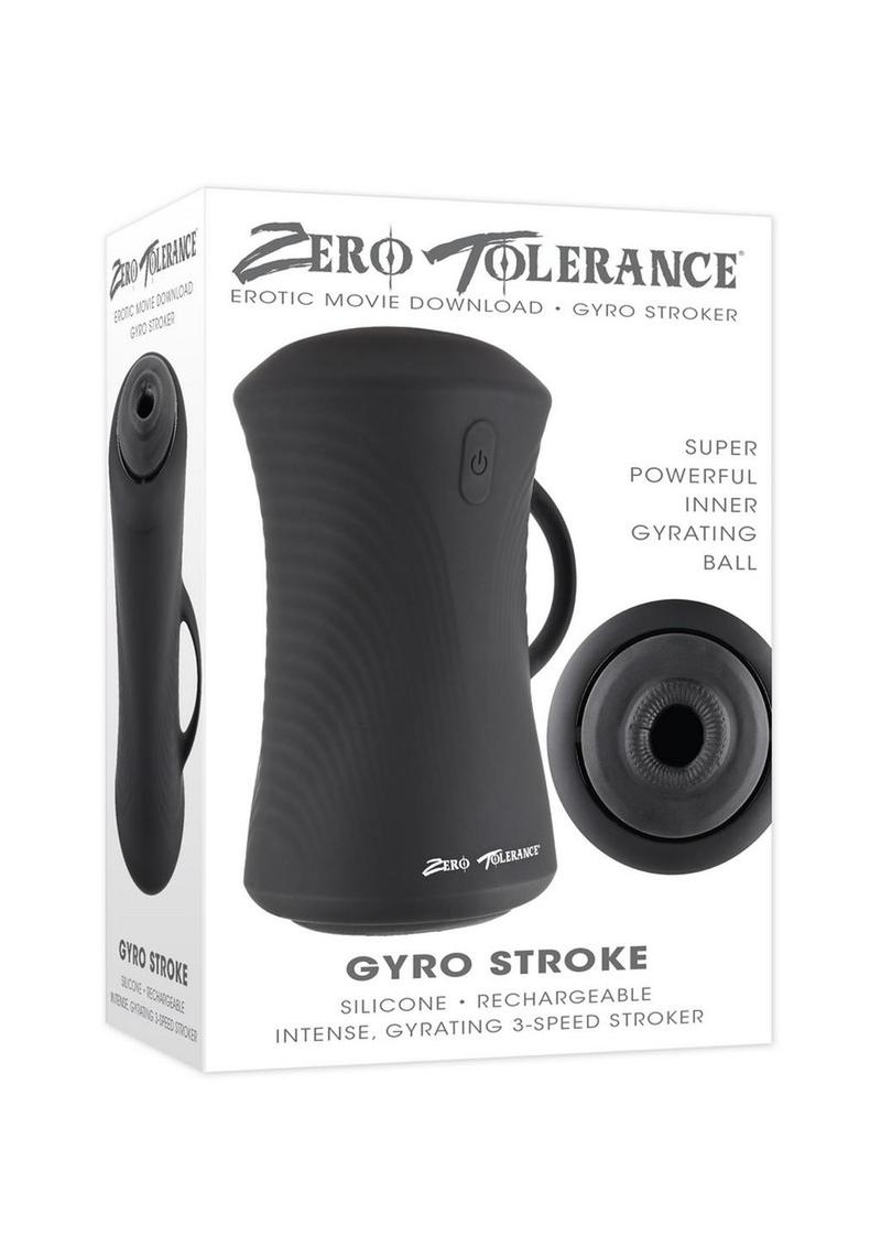 Zero Tolerance Gyro Stroker Rechargeable Masturbator - Black