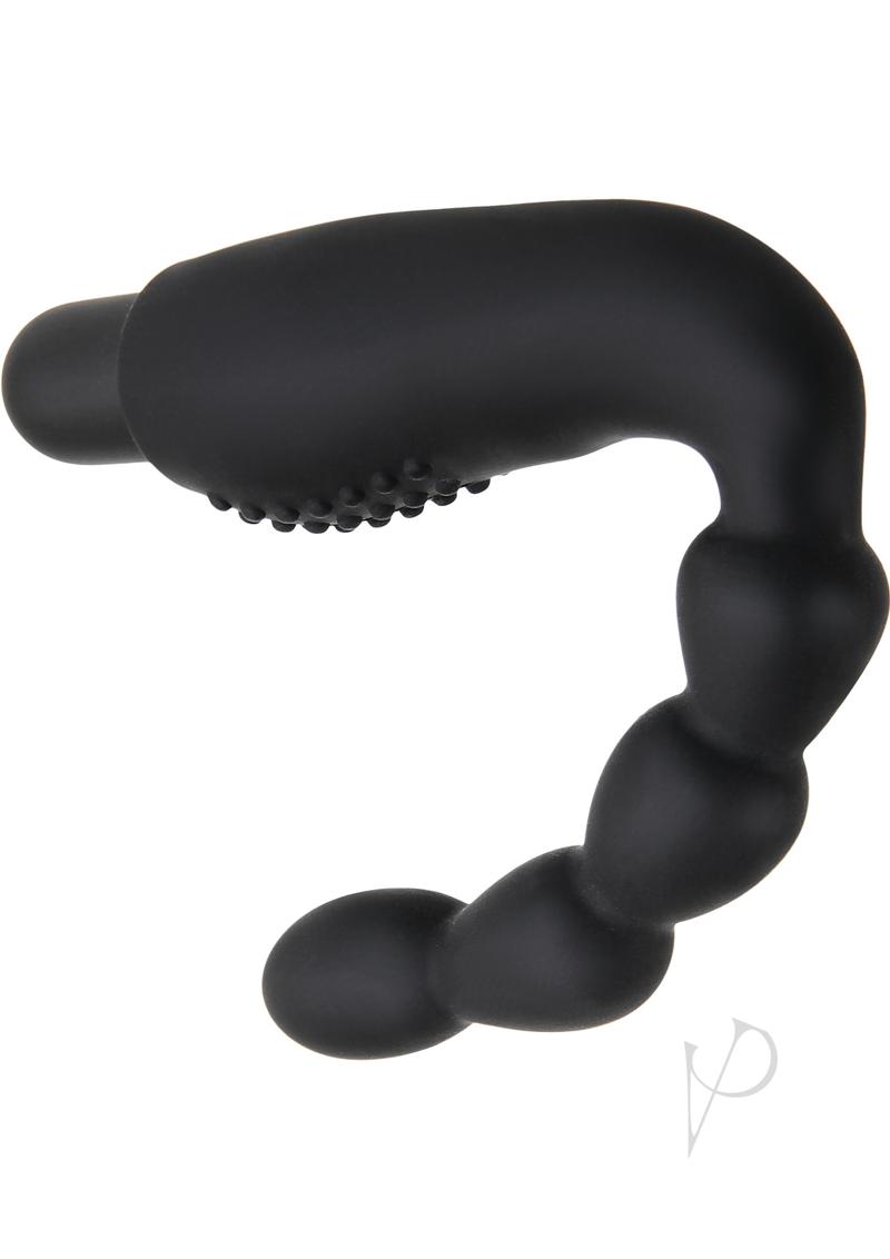 Zero Tolerance The Emperor Silicone Prostate Stimulator with Rechargeable Bullet and Remote Control - Black