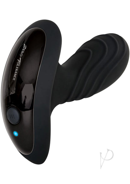 Zero Tolerance The Gentleman Rechargeable Silicone Vibrating Prostate Massager - Black