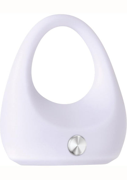 Zero Tolerance White Lightning Silicone Vibrating Cock Ring - White