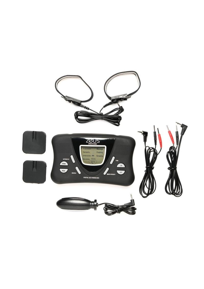 Zeus Electosex Deluxe E-Stim Kit - Black