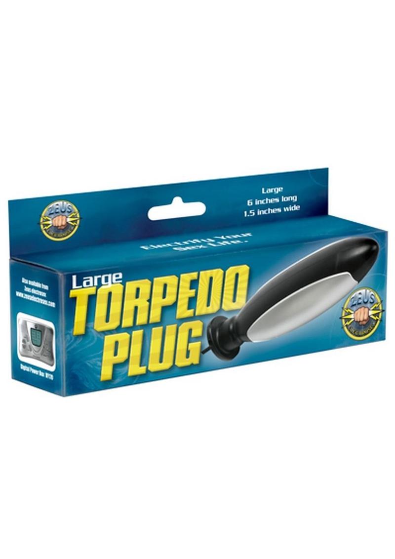 Zeus Electrosex Torpedo Plug - Black - Large