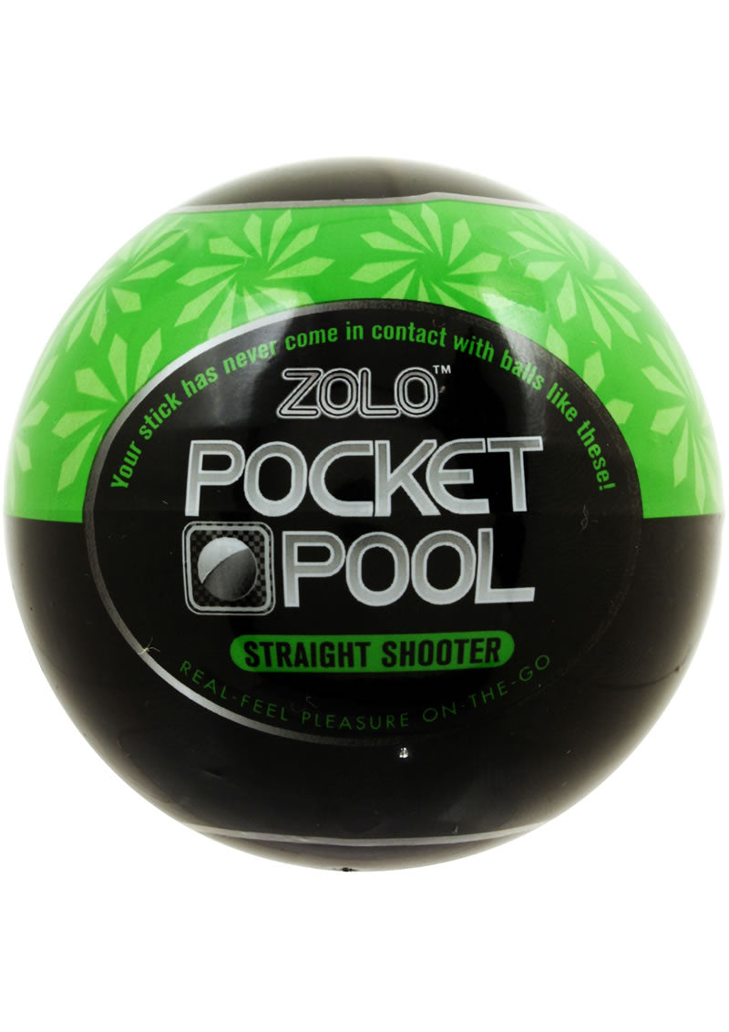 ZOLO Pocket Pool Straight Shooter Masturbator Sleeve - Green