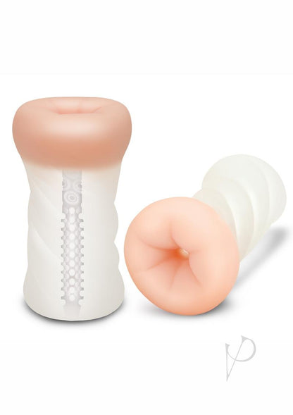 ZOLO Squeezable Backdoor Masturbator - Butt - Clear/Vanilla